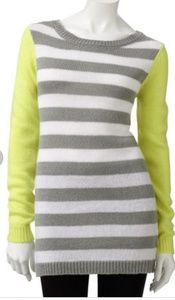 MUDD Striped Bodycon Sweater
